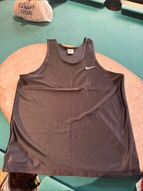 Nike Black Tee with Red Swoosh Tag